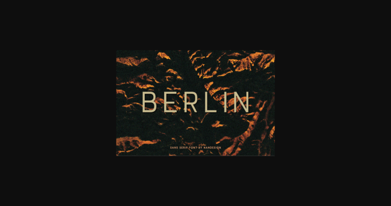 Berlin Font Poster 1