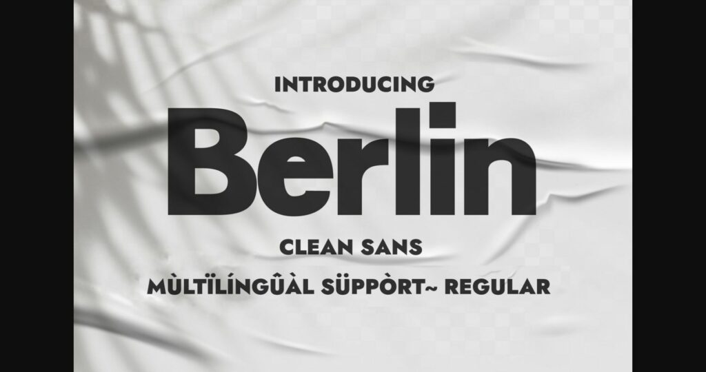 Berlin Font Poster 1