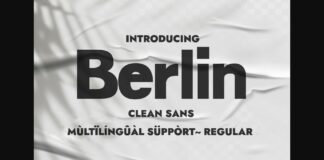 Berlin Font Poster 1