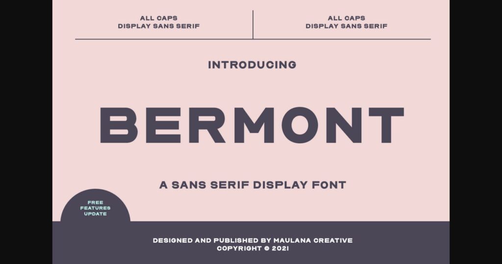 Bermont Font Poster 1