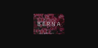 Berna Font Poster 1