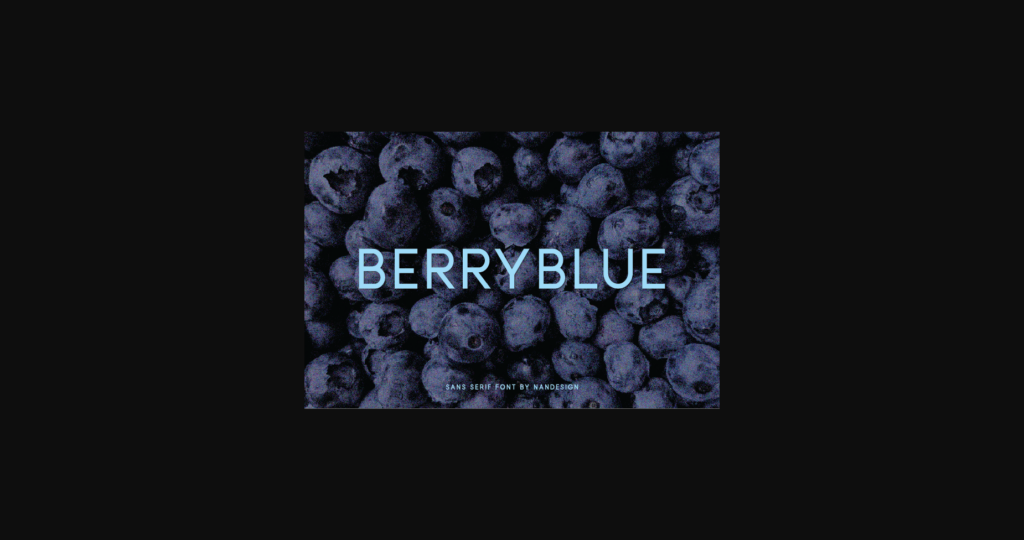 Berryblue Font Poster 1