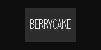 Berrycake Font Poster 1