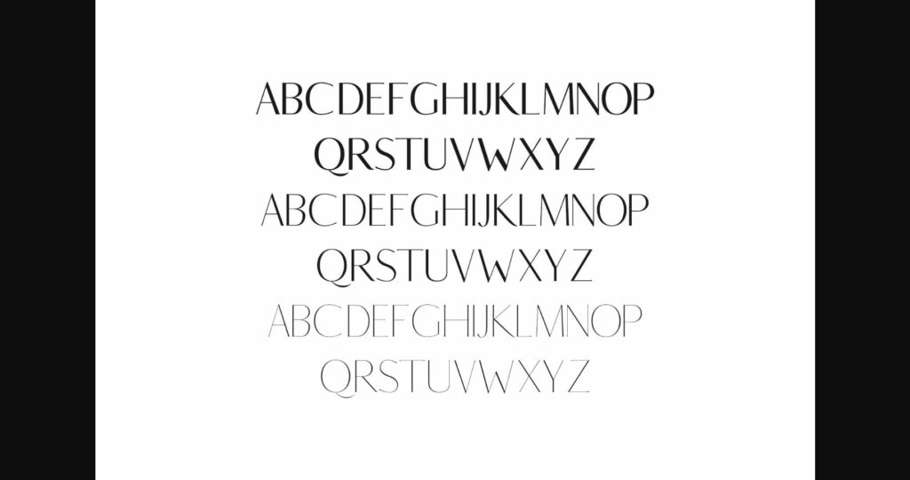 Berton Family Font Poster 4