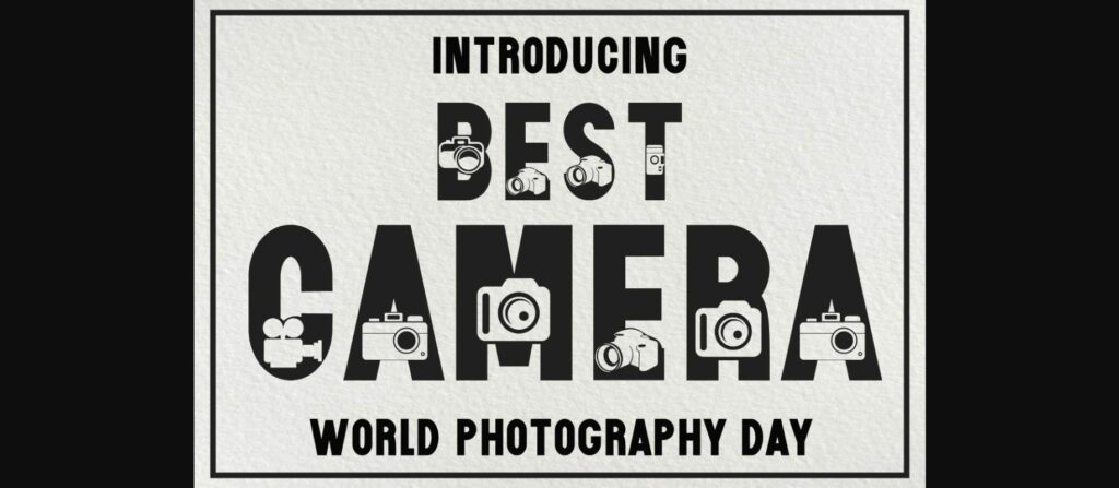 Best Camera Font Poster 3