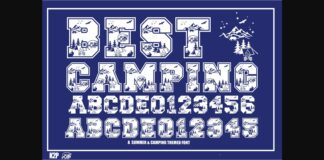 Best Camping Font Poster 1