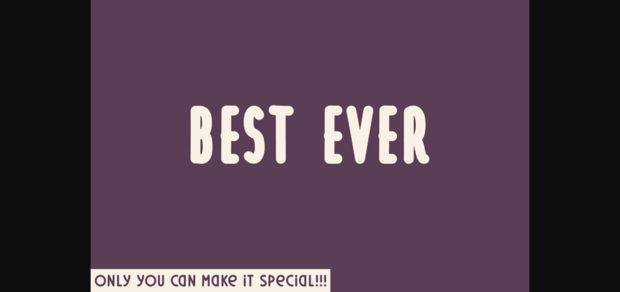 Best Ever Font Poster 3