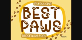 Best Paws Font Poster 1