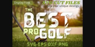 Best Pro Golf Font Poster 1