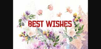 Best Wishes Font Poster 1