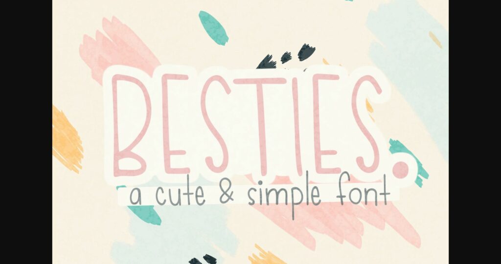 Besties Font Poster 3