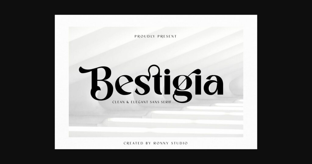 Bestigia Font Poster 3