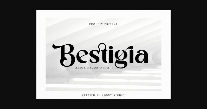 Bestigia Font Poster 1