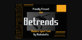 Betrends Font Poster 1