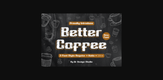 Better Coffee Font Poster 1