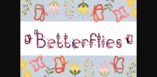 Betterflies Font Poster 1