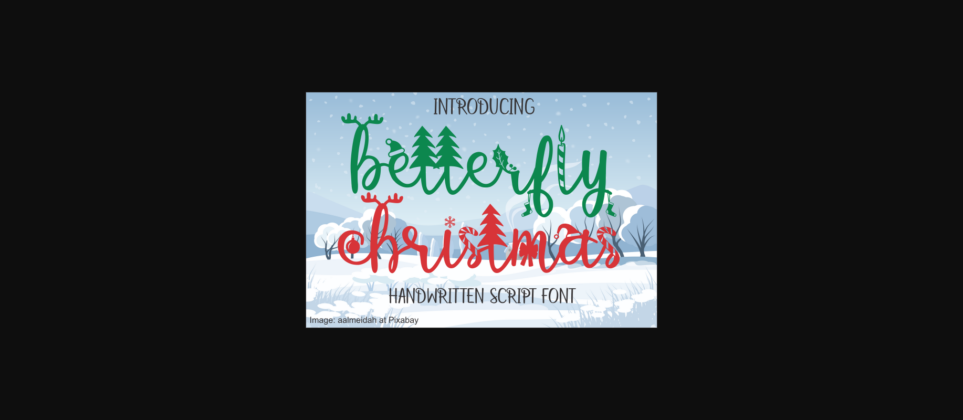 Betterfly Christmas Font Poster 3
