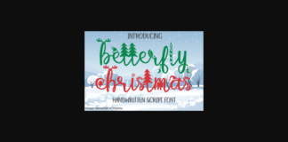 Betterfly Christmas Font Poster 1