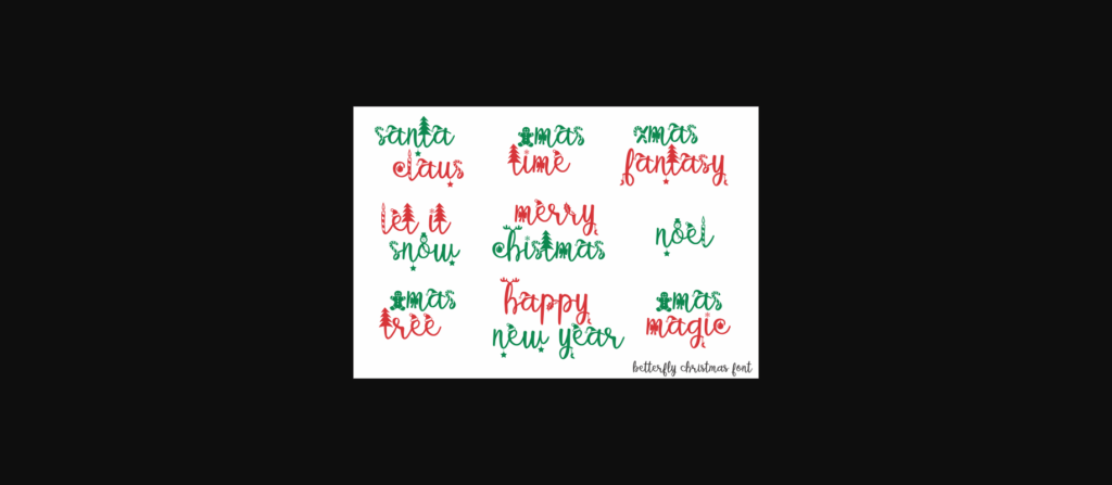 Betterfly Christmas Font Poster 6