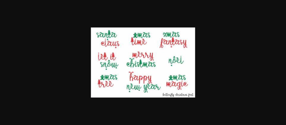 Betterfly Christmas Font Poster 6