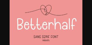 Betterhalf Font Poster 1