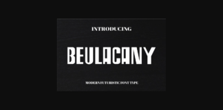 Beulacany Font Poster 1