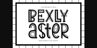 Bexly Aster Font Poster 1