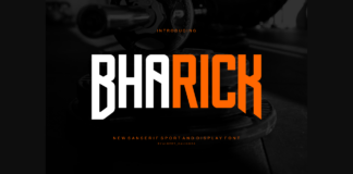 Bharick Font Poster 1