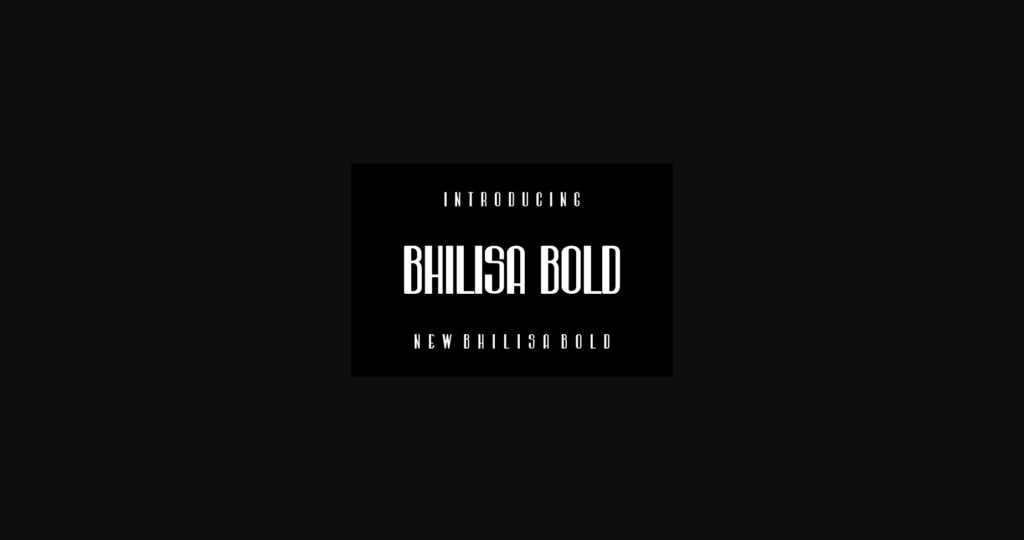 Bhilisa Bold Font Poster 3