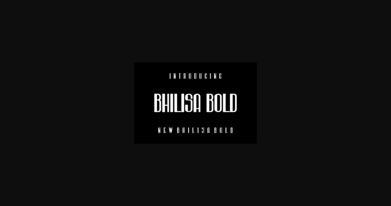 Bhilisa Bold Font Poster 3