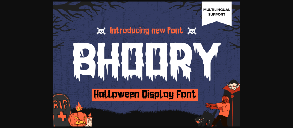 Bhoory Font Poster 3