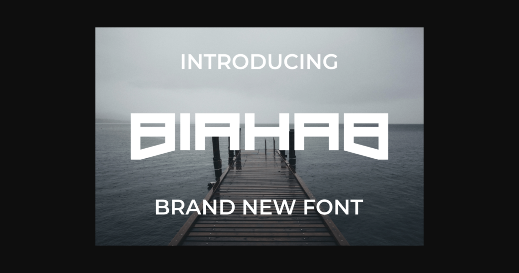 Biahab Font Poster 3