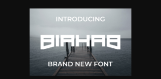 Biahab Font Poster 1