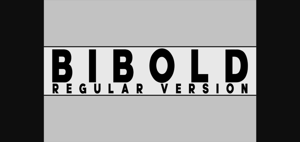 Bibold Font Poster 3