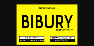 Bibury Font Poster 1