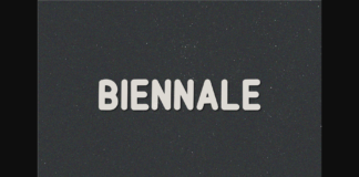 Biennale Font Poster 1
