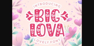 Big Lova Font Poster 1