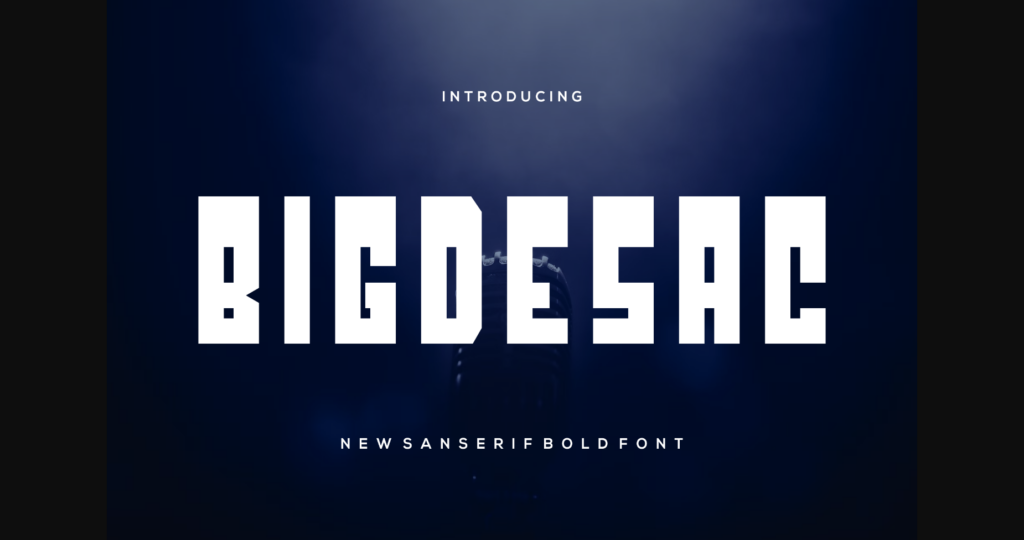 Bigdesac Font Poster 3