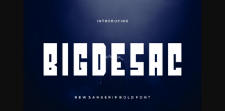 Bigdesac Font Poster 1