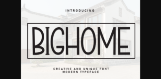 Bighome Font Poster 1