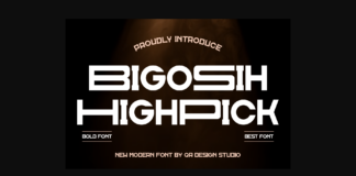 Bigosih Highpick Font Poster 1