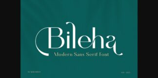 Bileha Font Poster 1