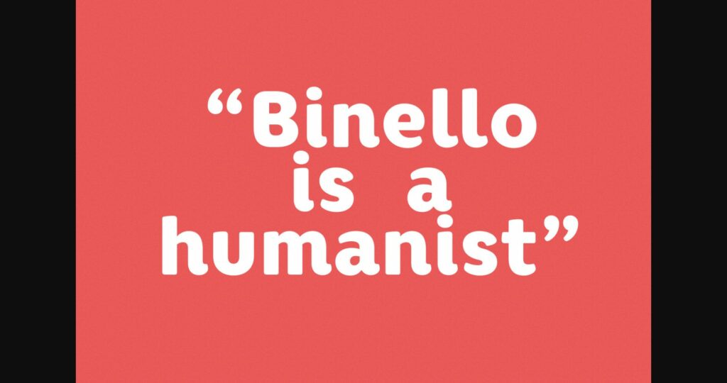 Binello Font Poster 6