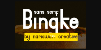 Bingke Font Poster 1