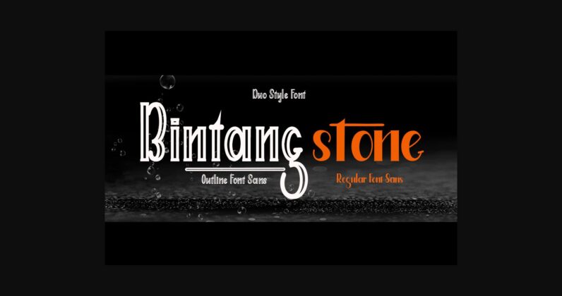 Bintang Stone Duo Font Poster 3