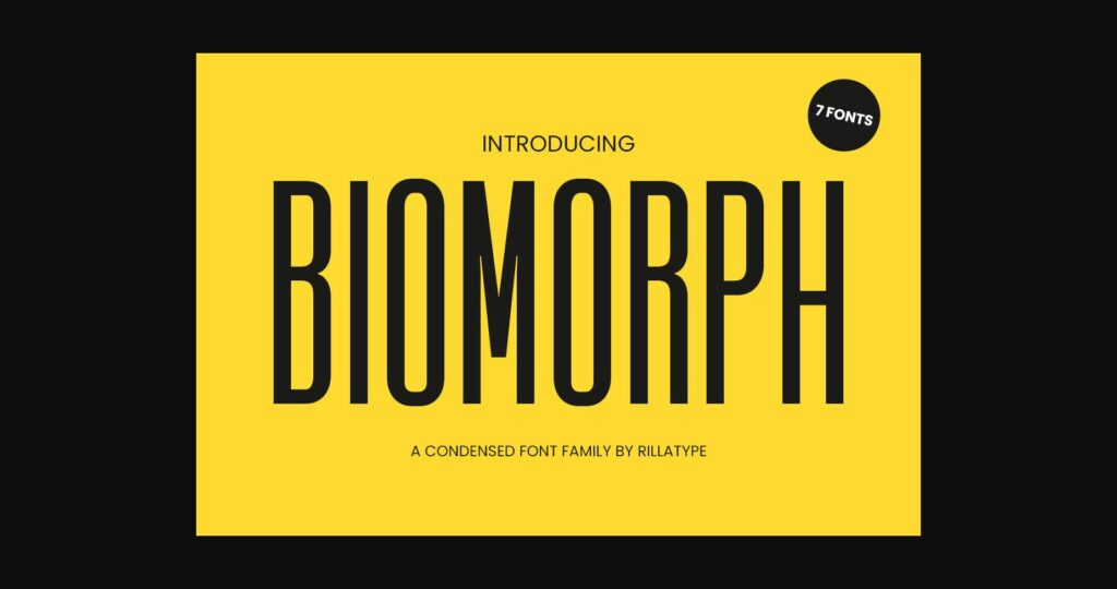 Biomorph Font Poster 1