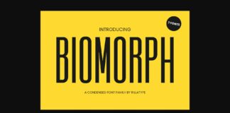 Biomorph Font Poster 1