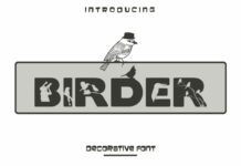 Birder Font Poster 1