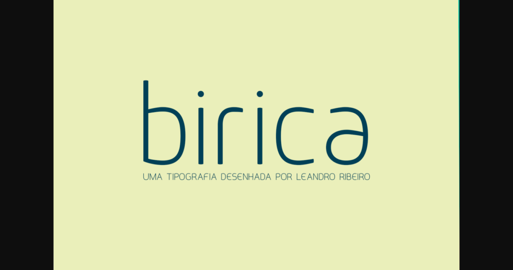 Birica Font Poster 3