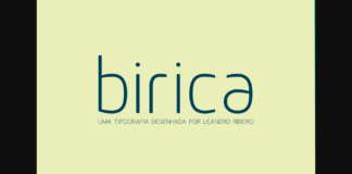 Birica Font Poster 1